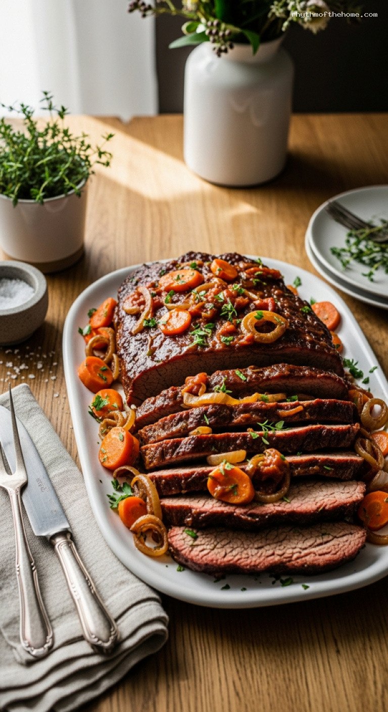 Slow-Braised Holiday Beef Brisket With Warming Spices