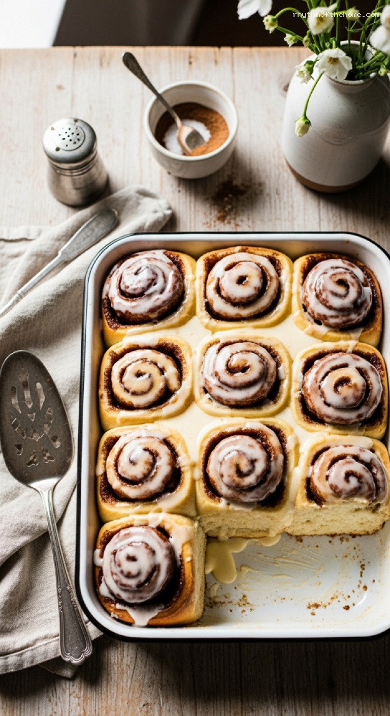 Soft Sticky Cinnamon Rolls With Cream Cheese Icing