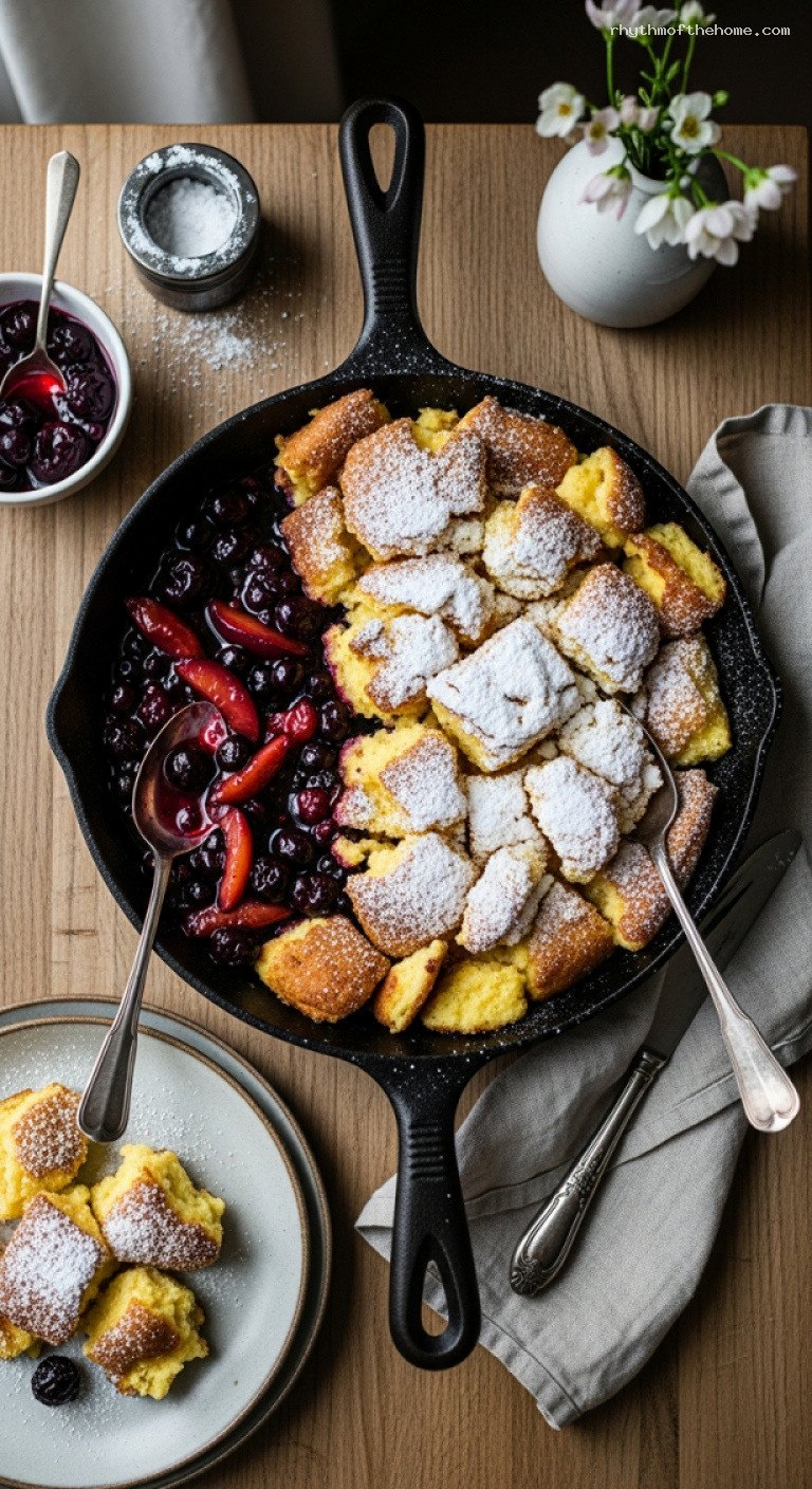 Soufflé-Style Kaiserschmarrn With Fruit Compote