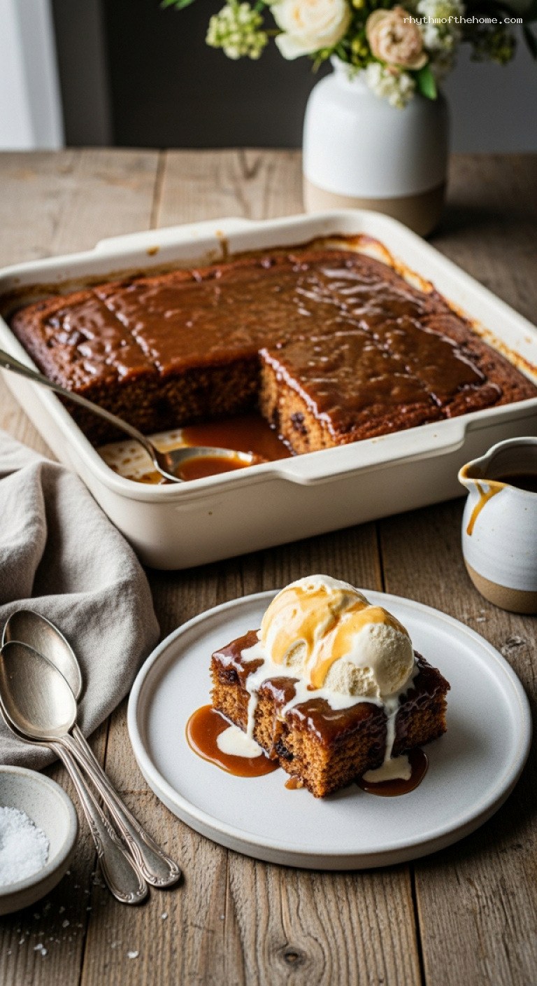 Sticky Toffee Pudding with Warm Buttery Toffee Sauce