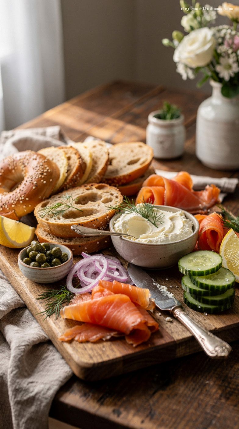 Build-Your-Own Smoked Salmon Bagel Board