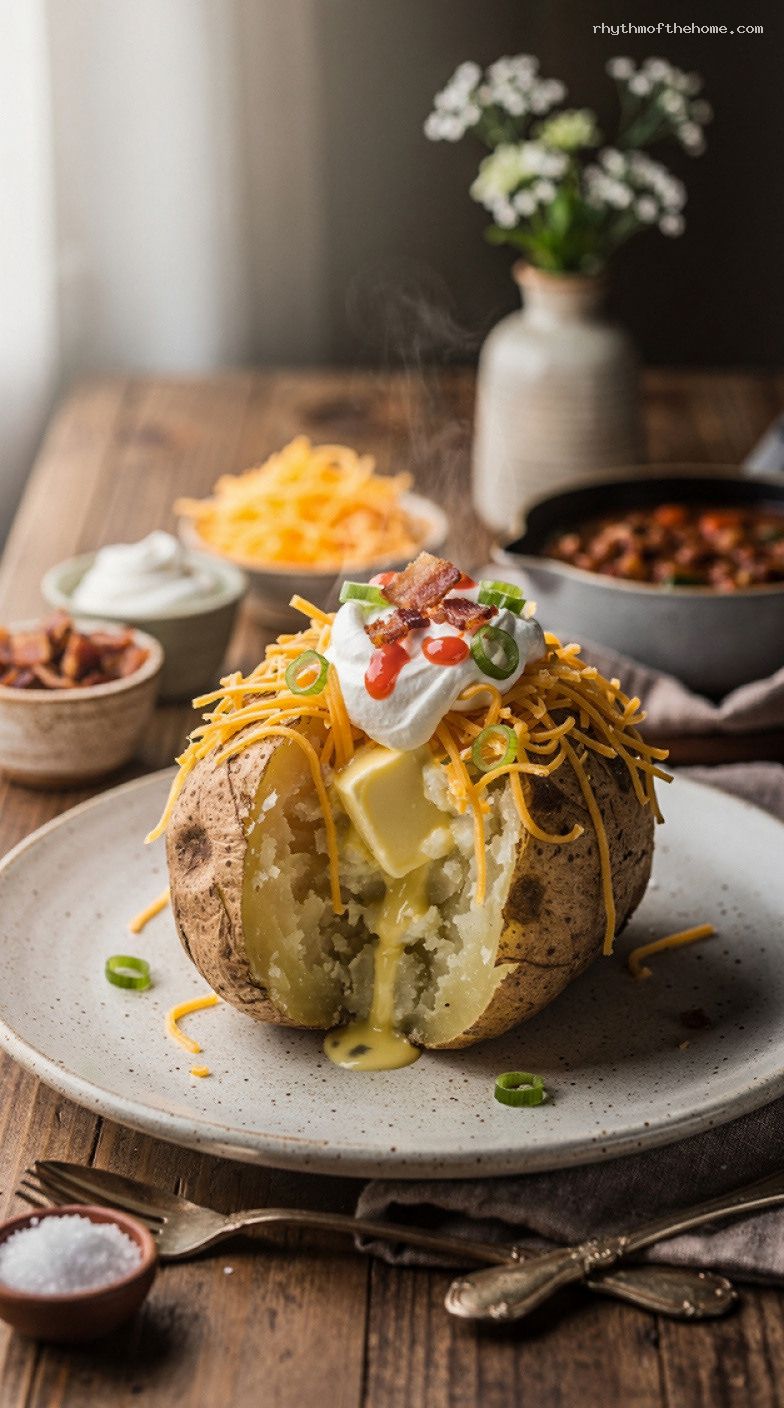 Loaded Baked Potato Bar With Custom Toppings