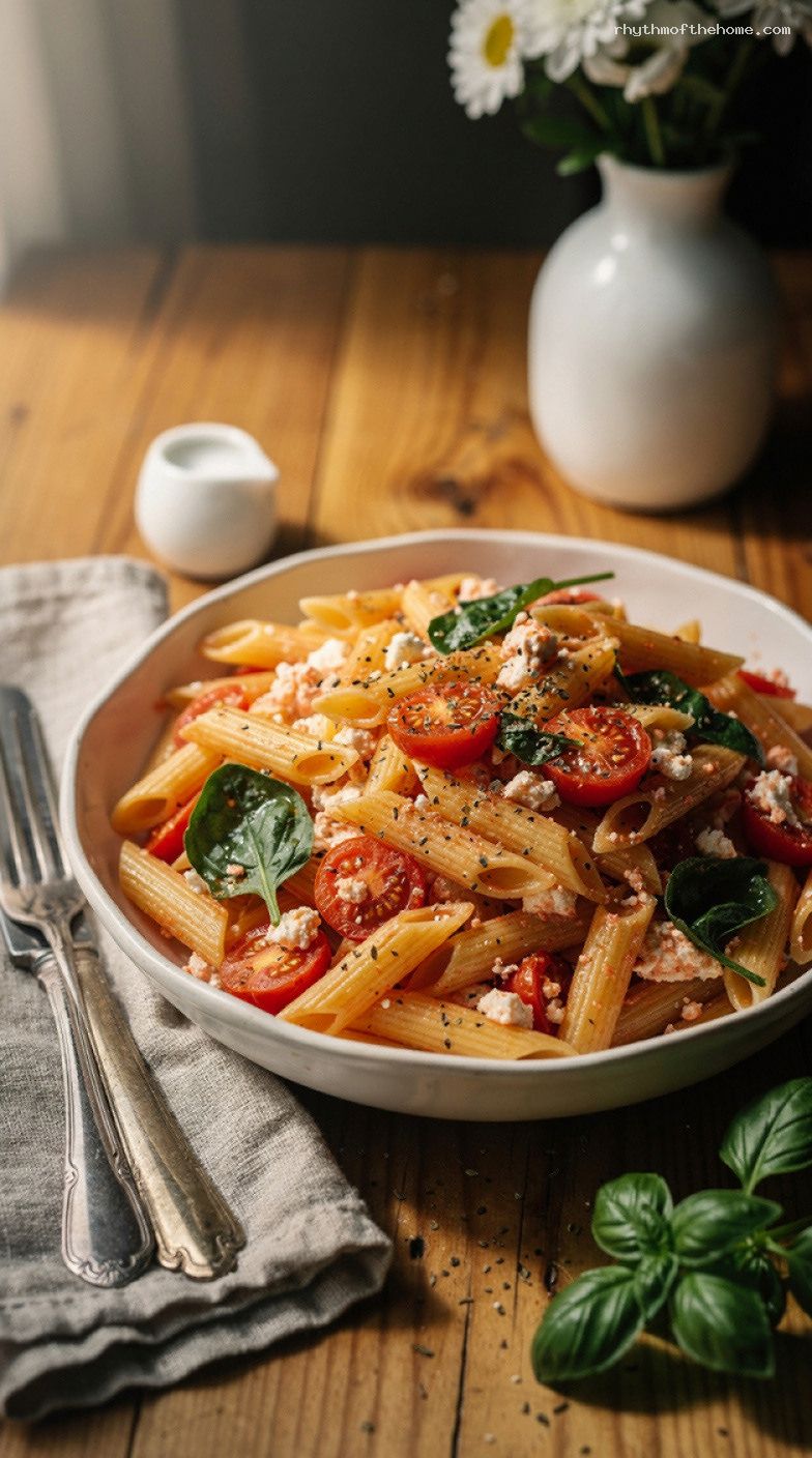 Viral Baked Feta Pasta with Jammy Cherry Tomatoes