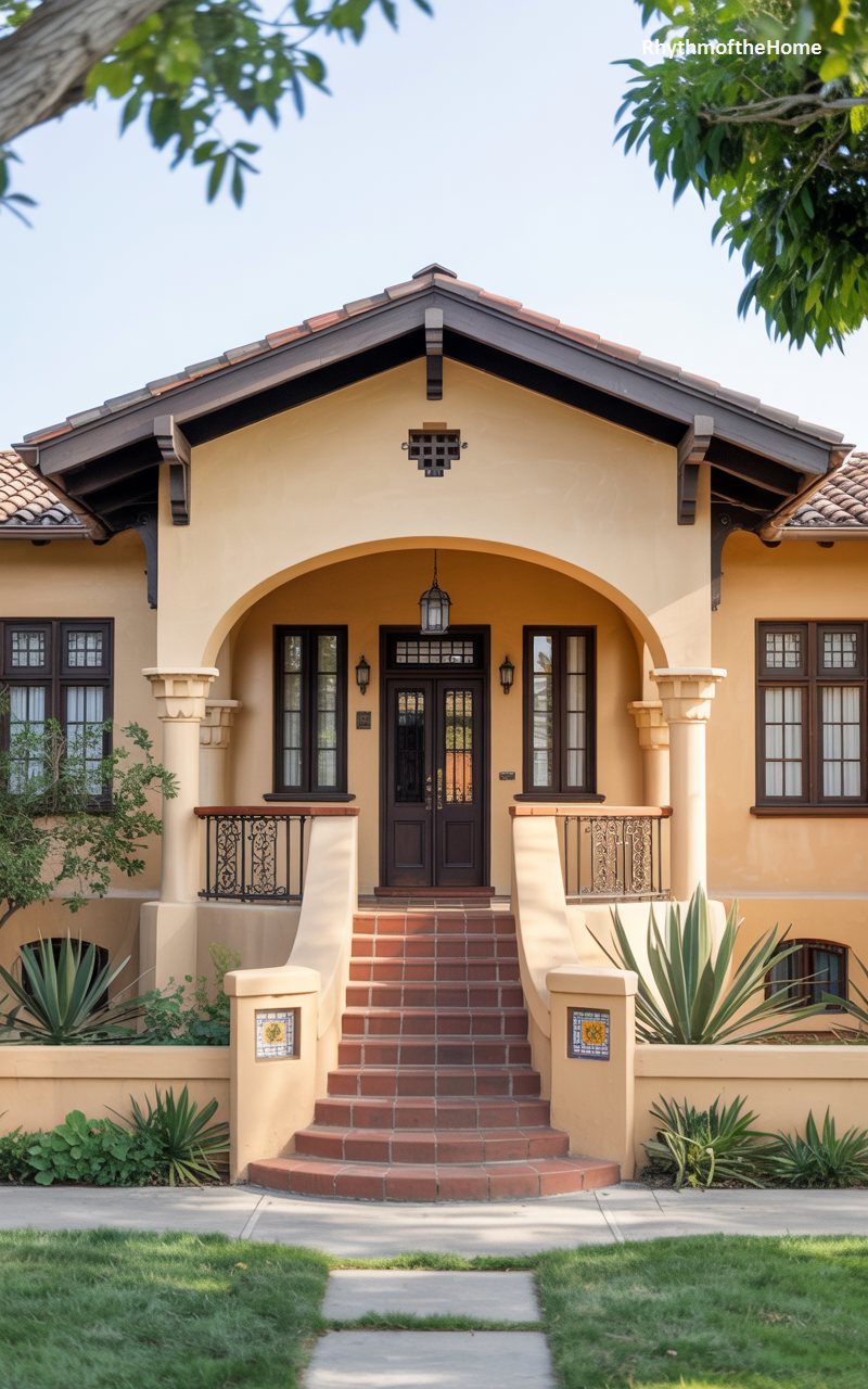 The Hacienda Craftsman Home