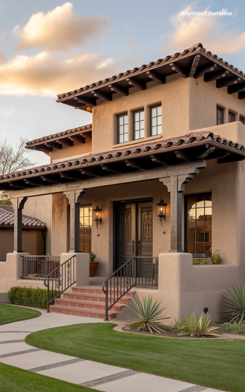 The Spanish Mission Craftsman Home