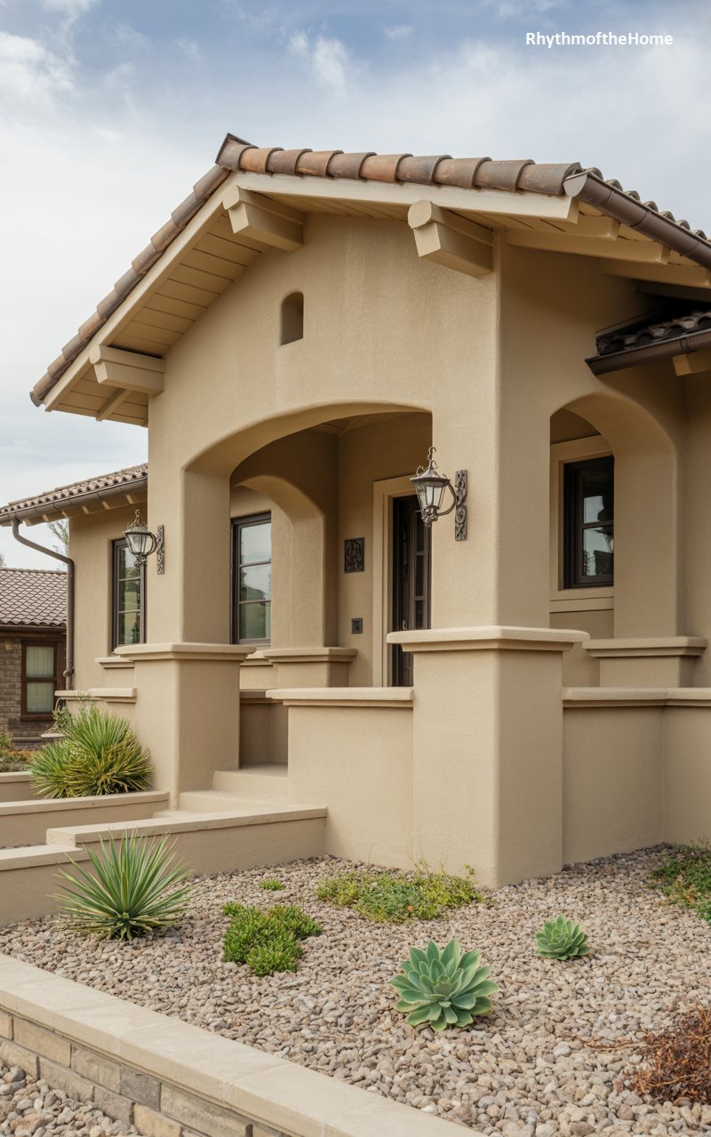 The Minimalist Stucco Craftsman Home