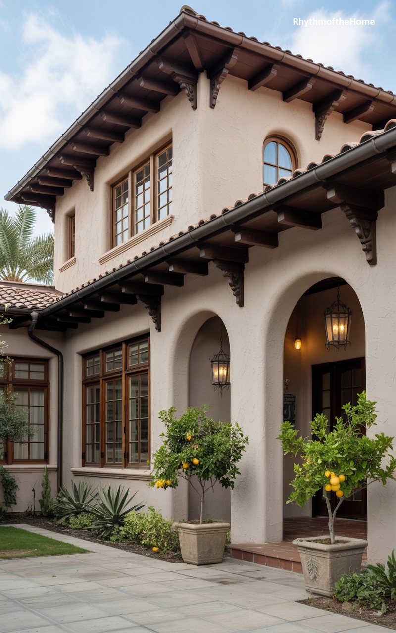 The Courtyard Villa Craftsman Home