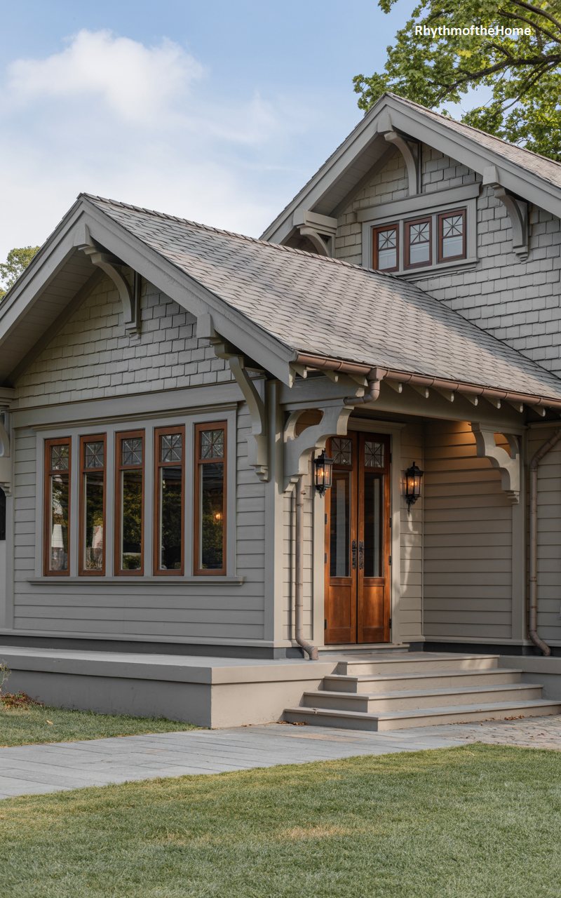 The Bracketed Gable Craftsman Home
