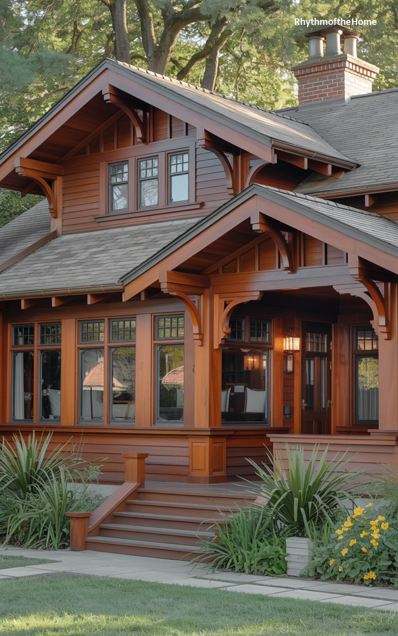 The Mahogany Villa Craftsman Home