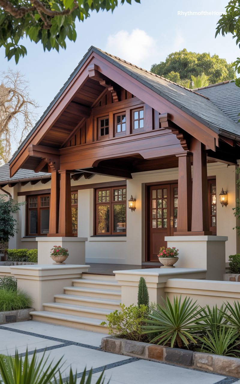 The Timber Truss Craftsman Home