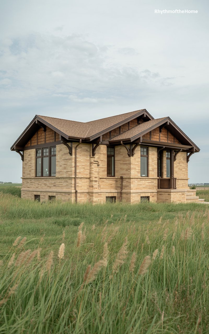 The Prairie Brick Craftsman Home