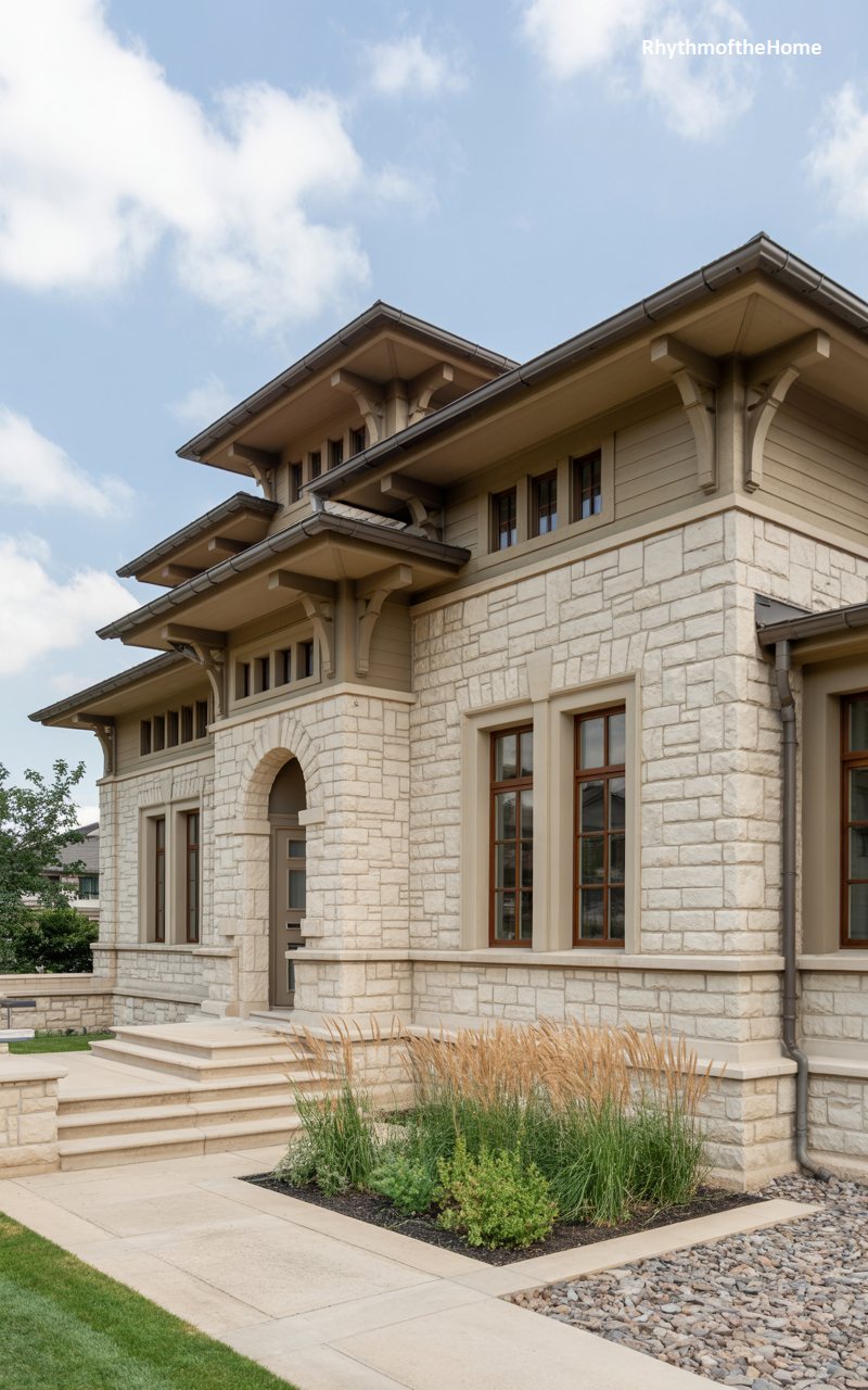 The Limestone Manor Craftsman Home
