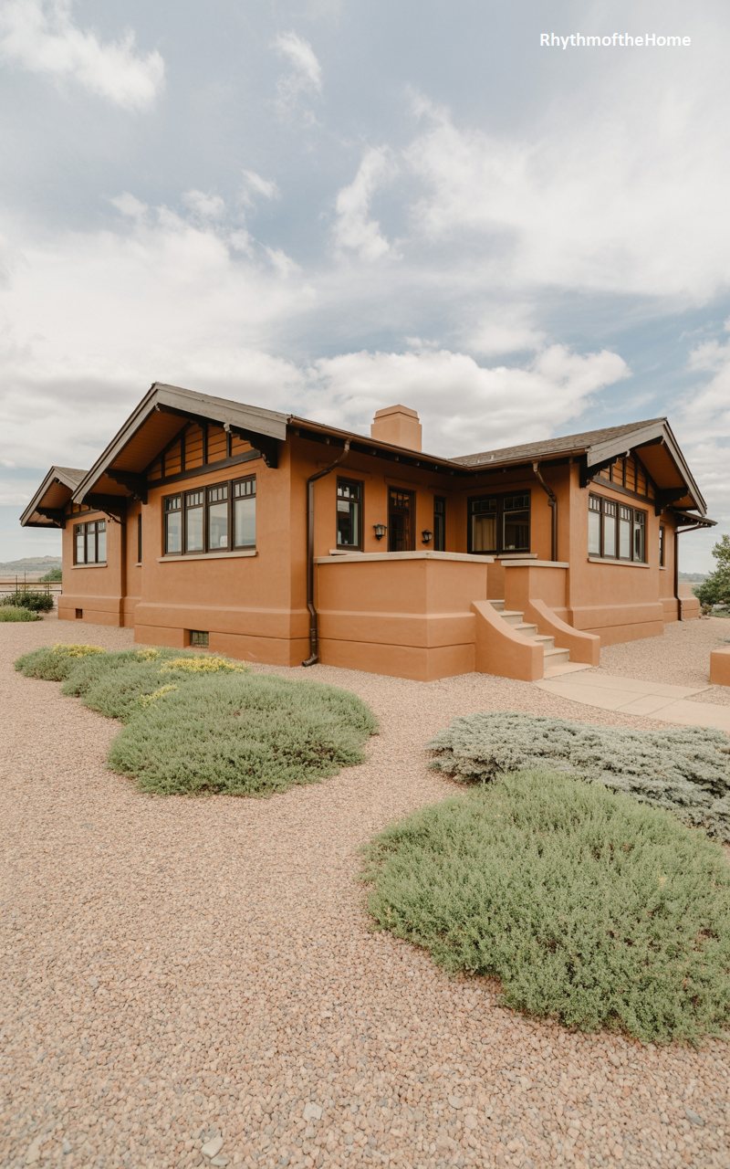 The Terracotta Pueblo Craftsman Home