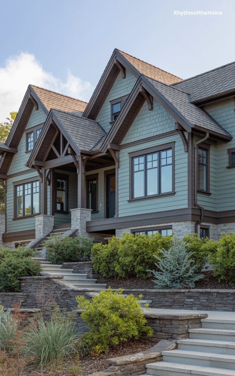 The Teal Shingle Craftsman Home