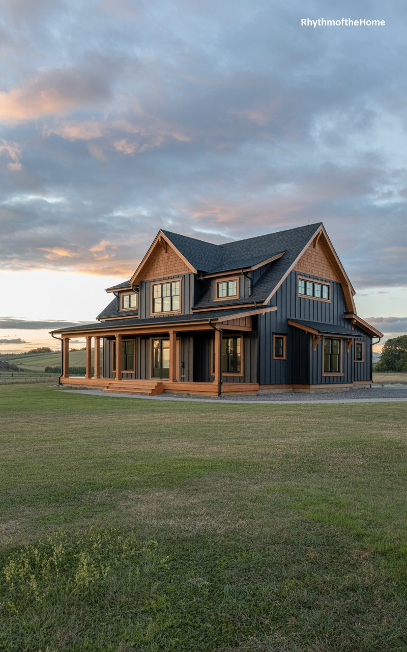 The Midnight Farmhouse Craftsman Home