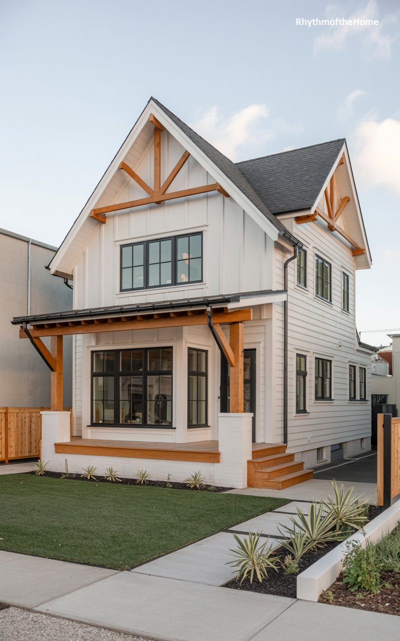 The White Timber Craftsman Home