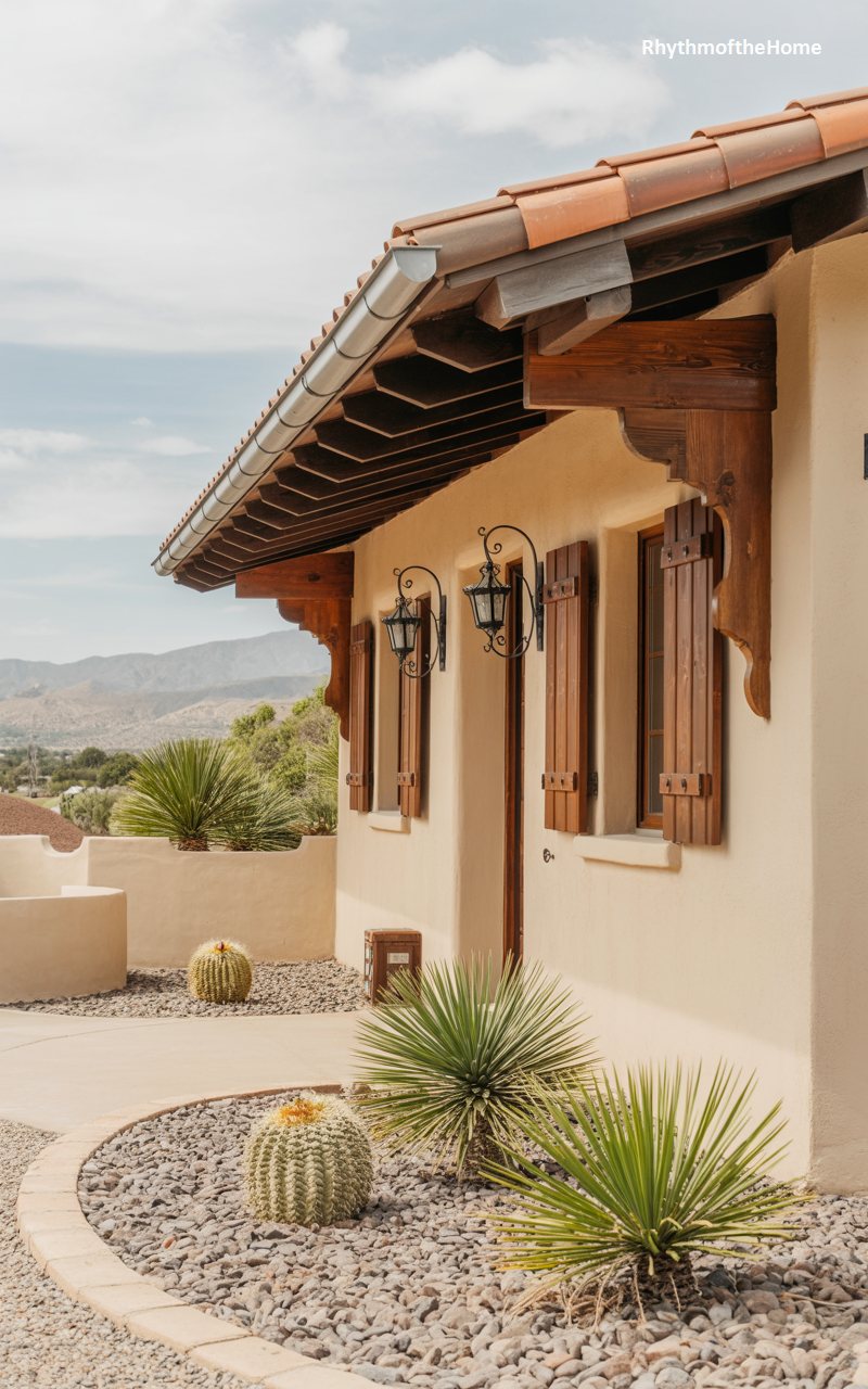 Desert Hacienda Craftsman Home