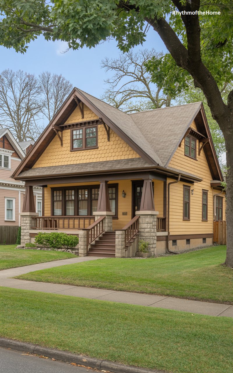 Goldenrod Gable Craftsman Home