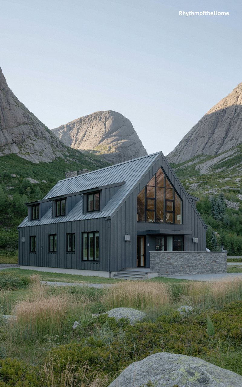 The Scandinavian Noir Dutch Colonial Home