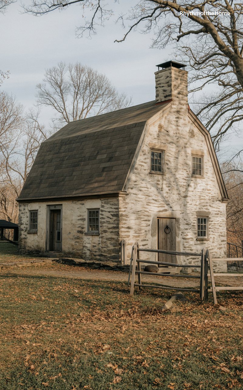 The Rustic Stone Dutch Colonial Home