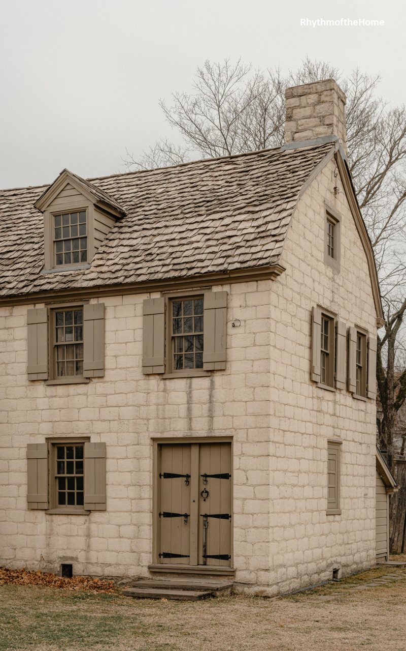 The White Block Dutch Colonial Home