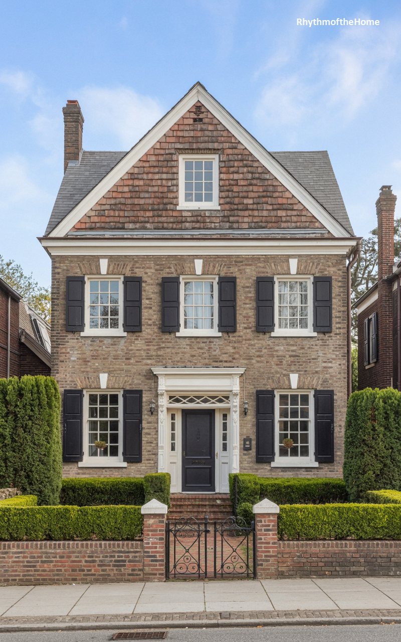 The Brick Gable Dutch Colonial Home