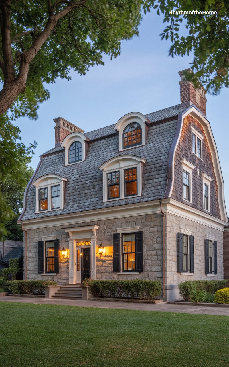 The Twilight Gambrel Dutch Colonial Home