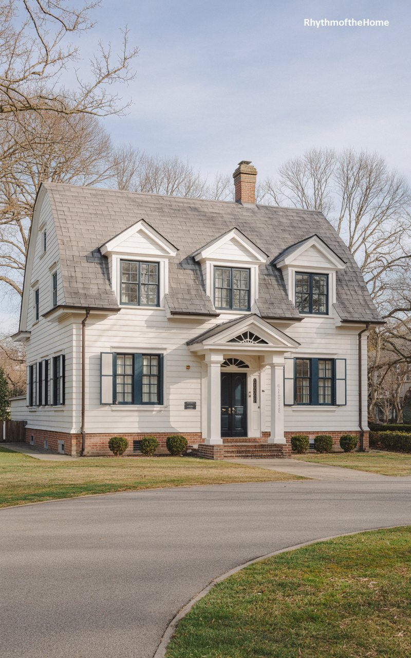 The Clapboard Classic Dutch Colonial Home