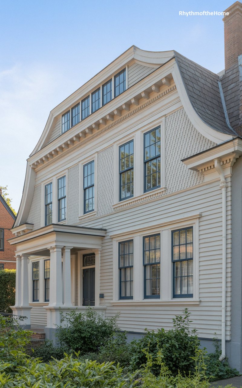 The Elegant Clapboard Dutch Colonial Home