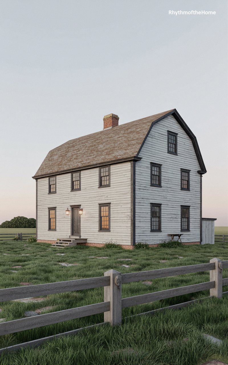 The Pastoral White Dutch Colonial Home