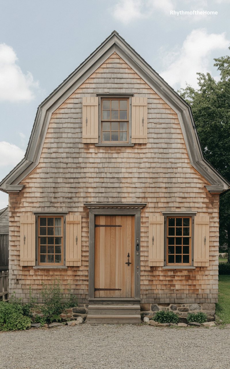 The Rustic Shingle Dutch Colonial Home