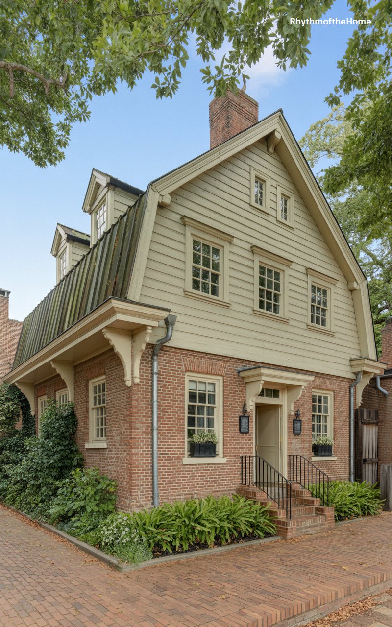 The Garden Brick Dutch Colonial Home