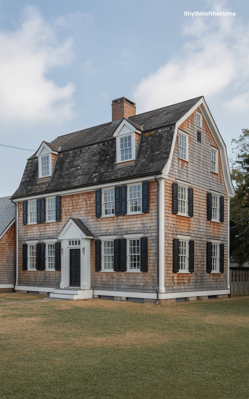 The Weathered Shake Dutch Colonial Home