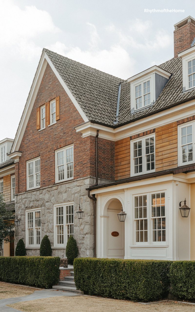 The Mixed Material Dutch Colonial Home