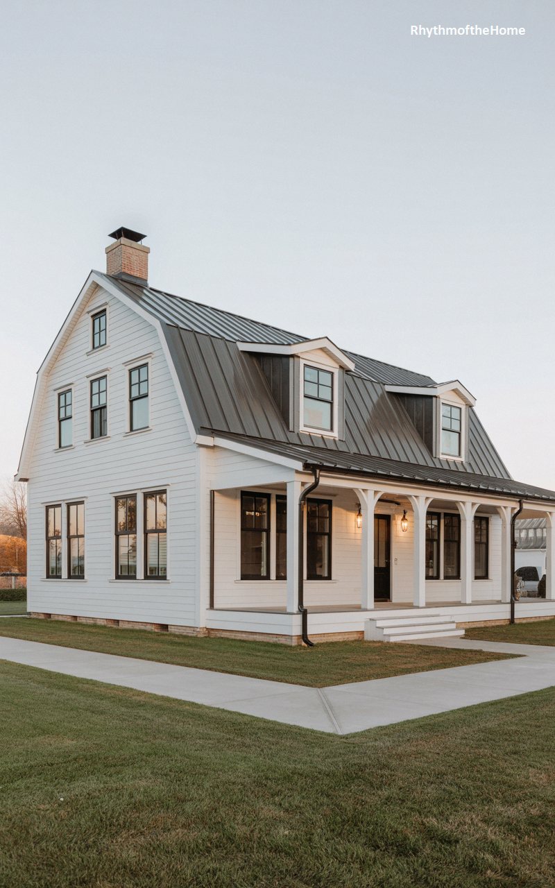 Farmhouse Revival Dutch Colonial Home