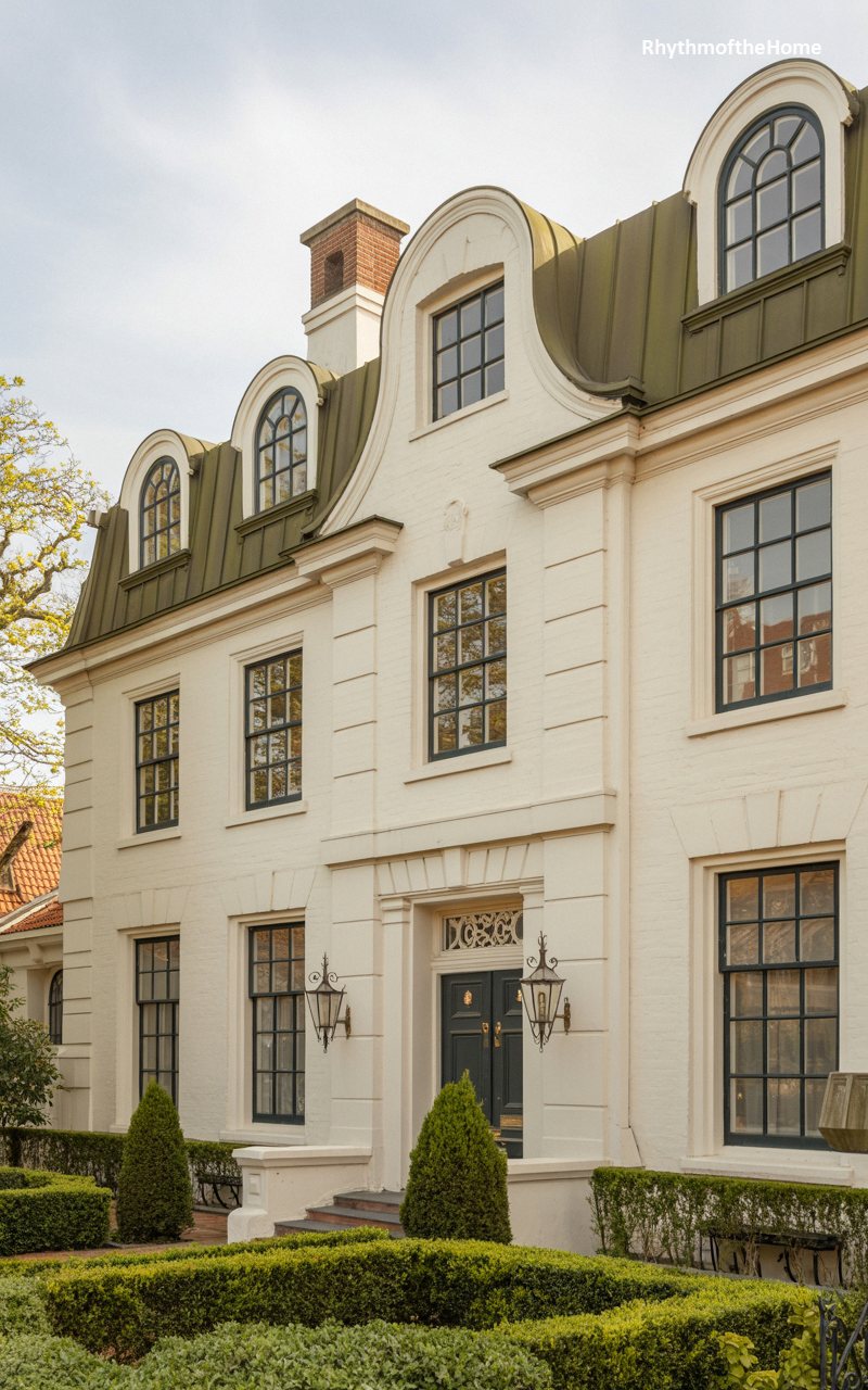 Formal European Estate Dutch Colonial Home