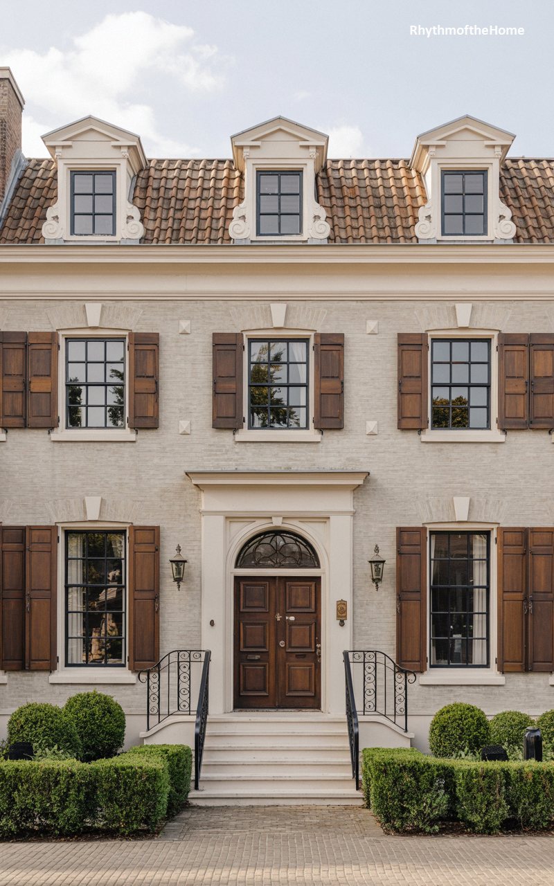 Tiled Roof Elegant Dutch Colonial Home