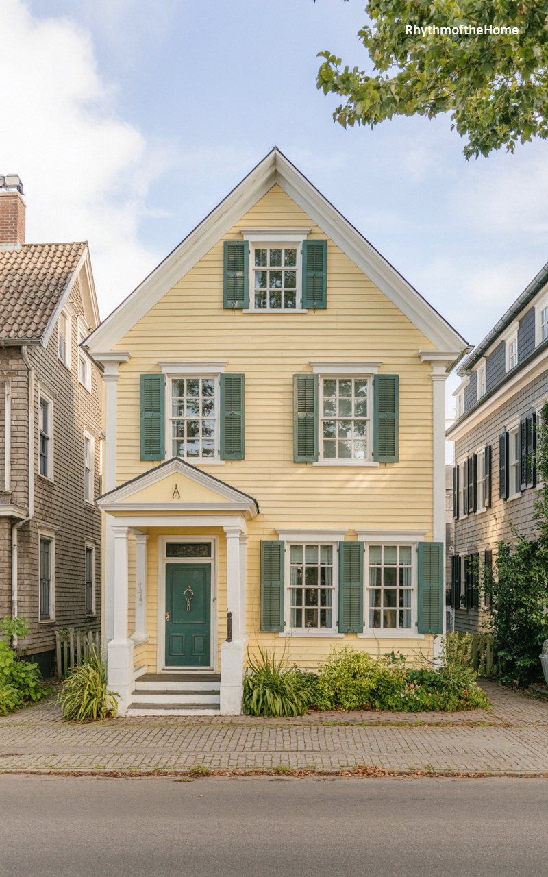 A Historic Yellow Dutch Colonial Home