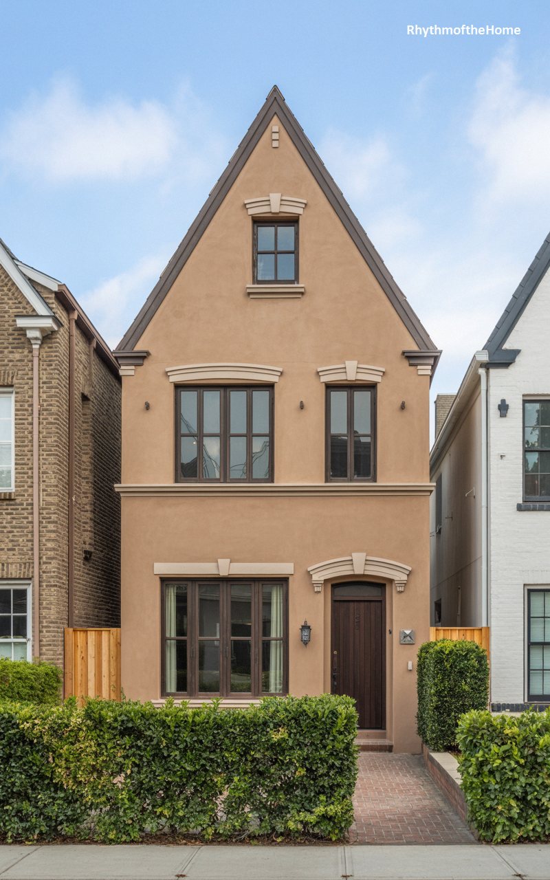 A Stucco Infill Dutch Colonial Home