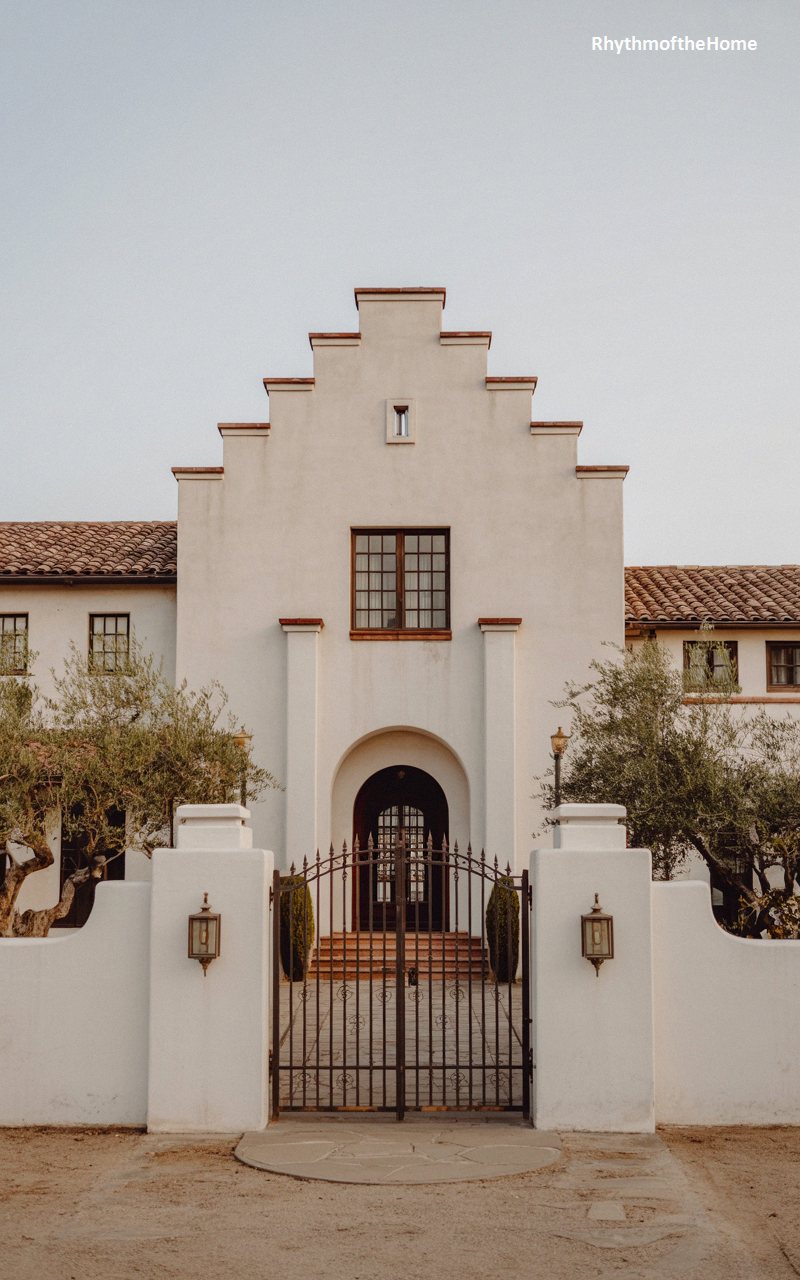 Gated Mission Compound Spanish Colonial Home