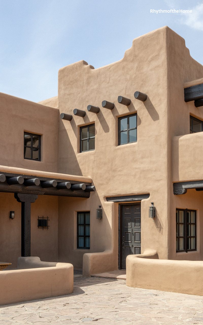 Earthy Adobe Elegance Spanish Colonial Home