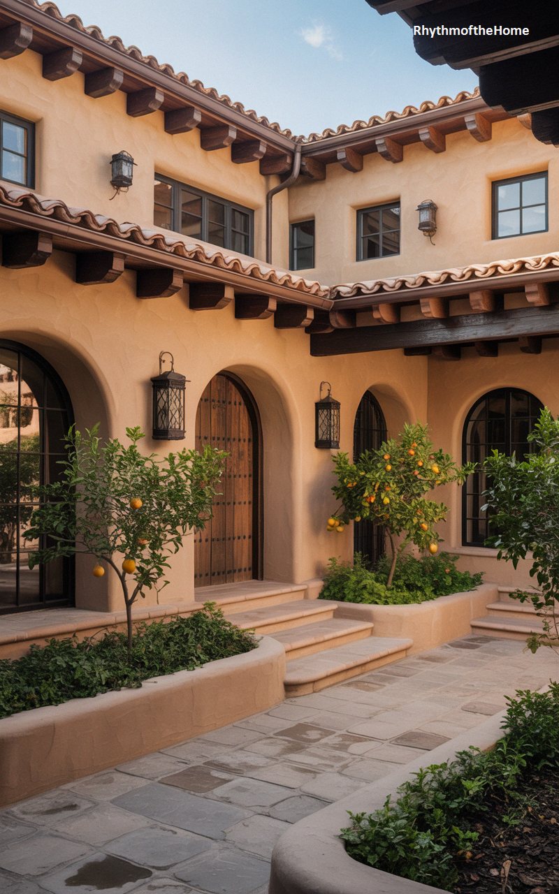 Citrus Courtyard Retreat Spanish Colonial Home