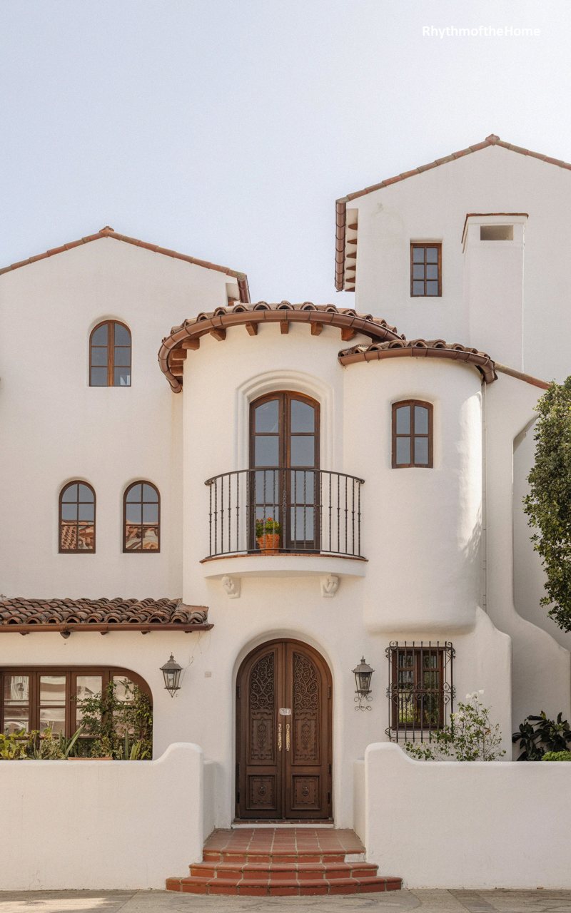 Elegant Turret Spanish Colonial Home