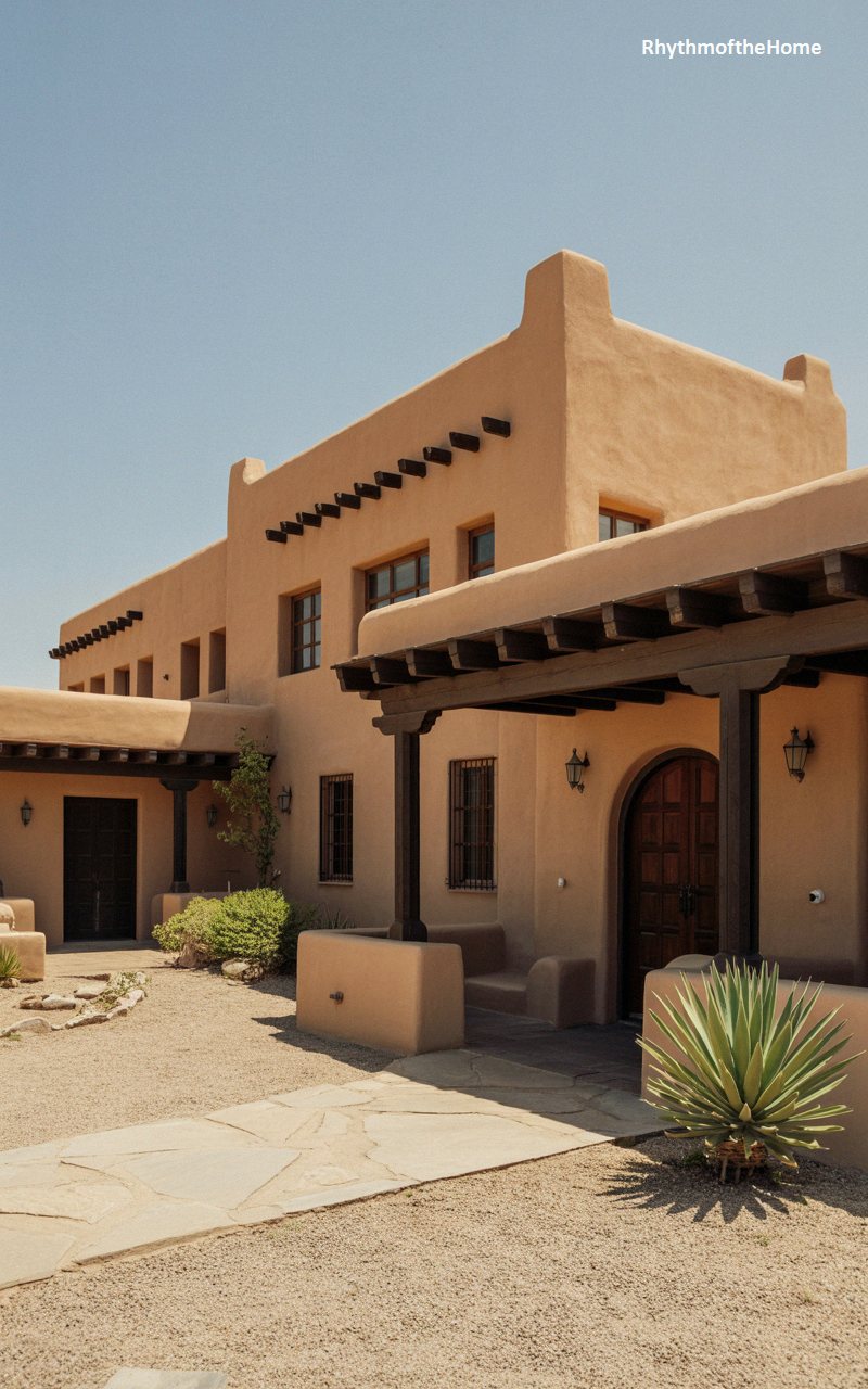 Rustic Vigas Spanish Colonial Home