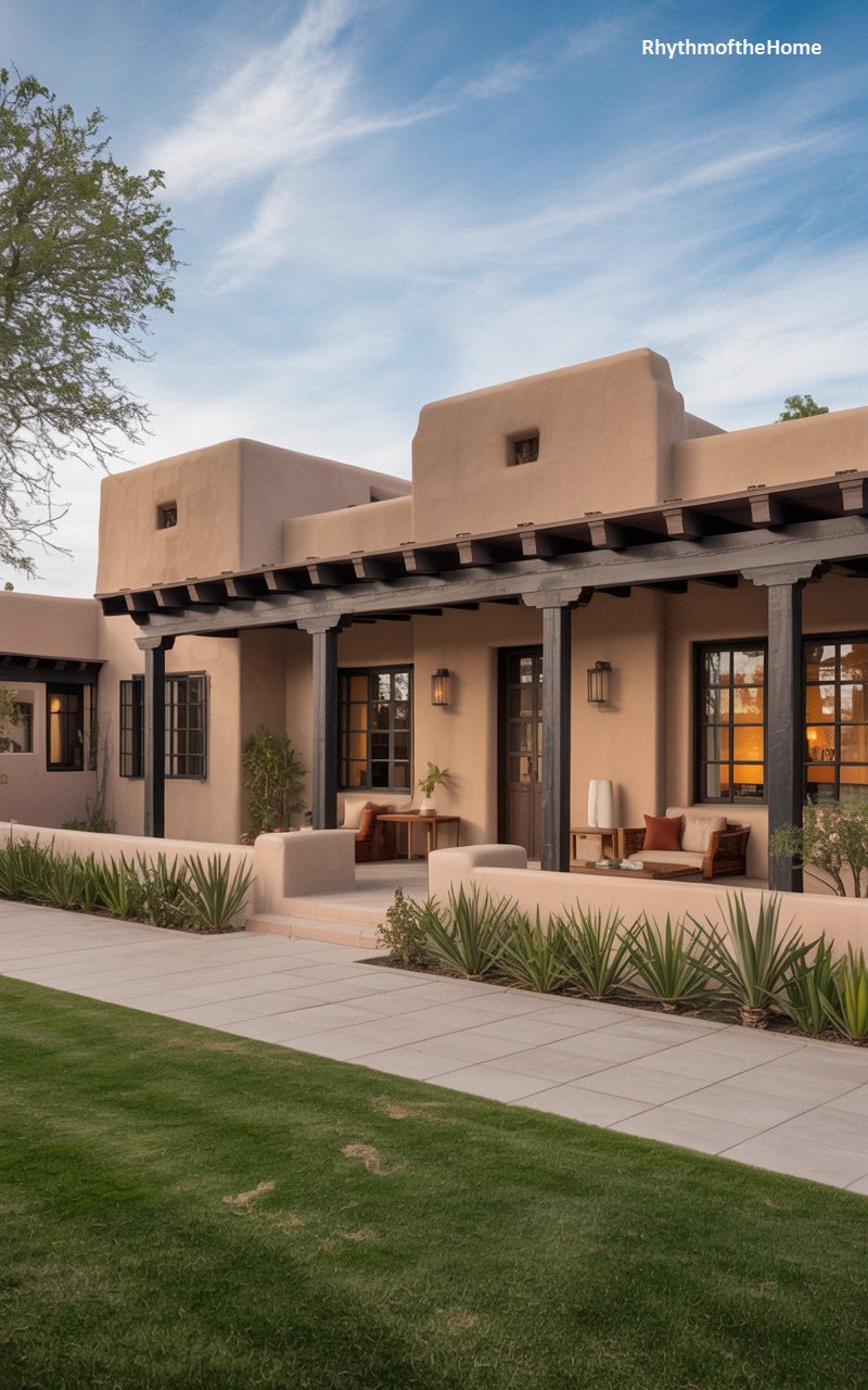 Modern Colonnade Spanish Colonial Home