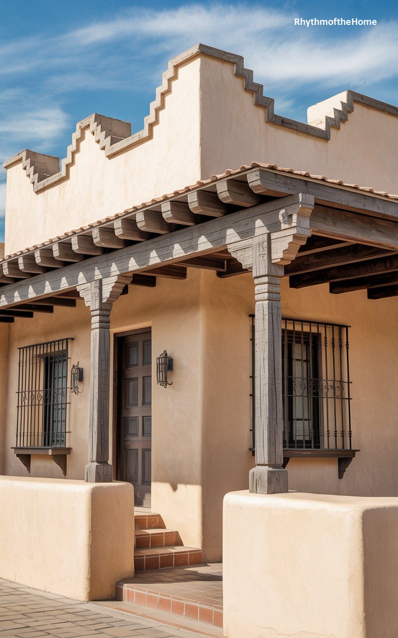 Stepped Gable Spanish Colonial Home