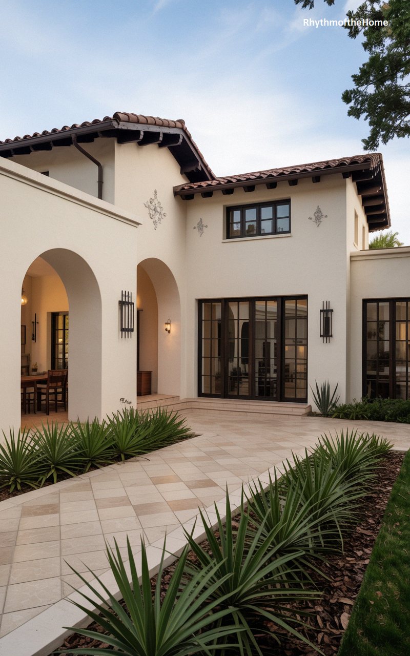 Contemporary Arches Spanish Colonial Home