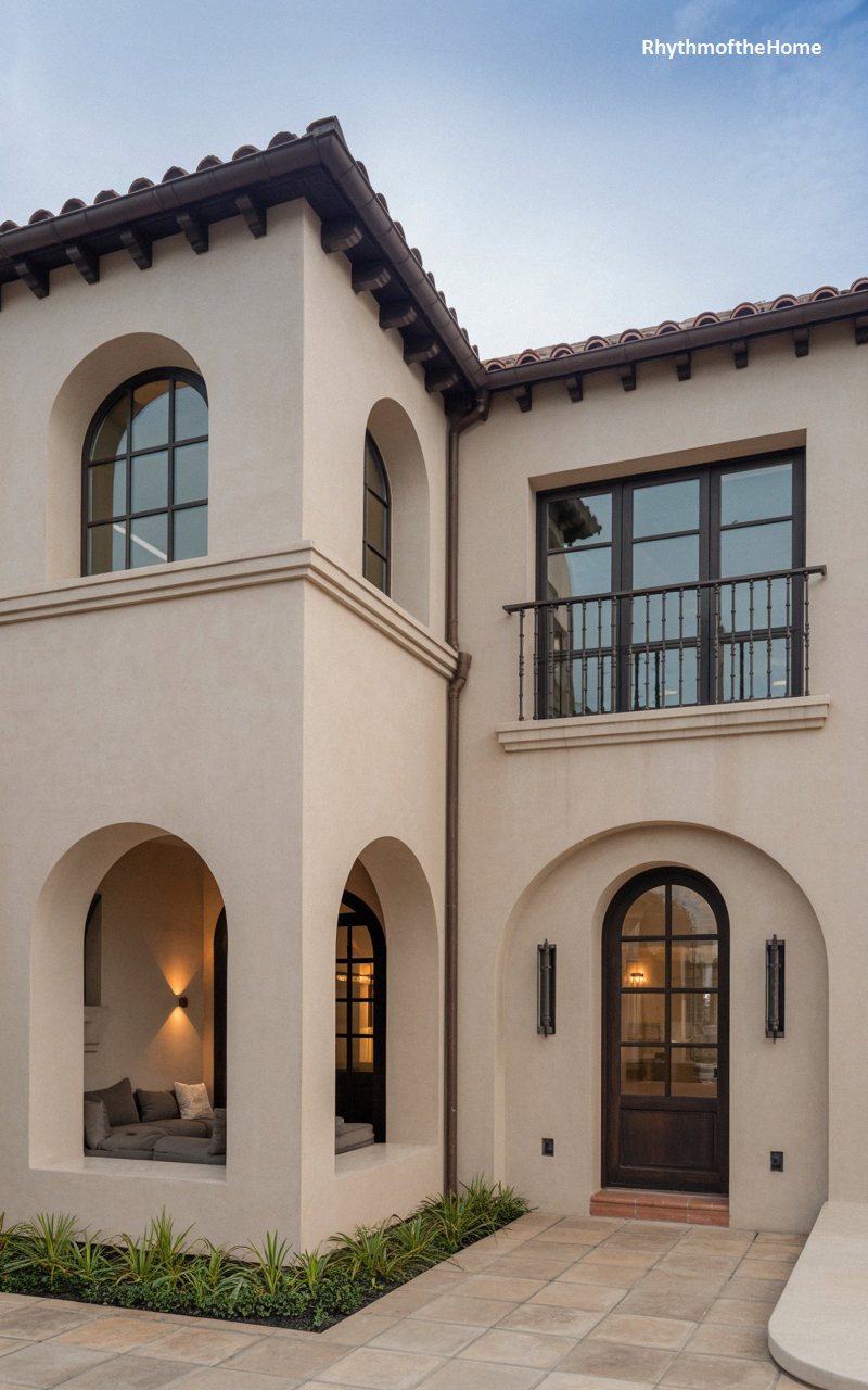 Elegant Arches in a Modern Spanish Colonial Home