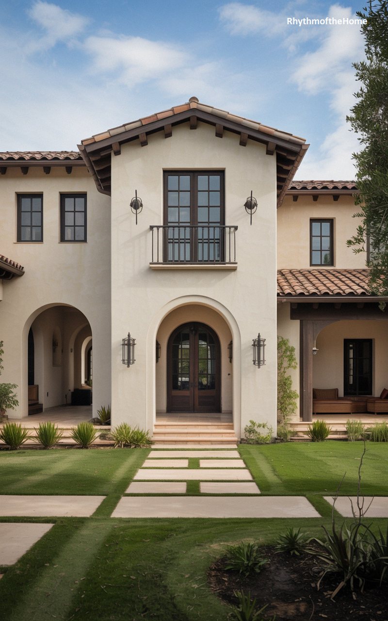 Symmetrical Grandeur in a Historic Spanish Colonial Home