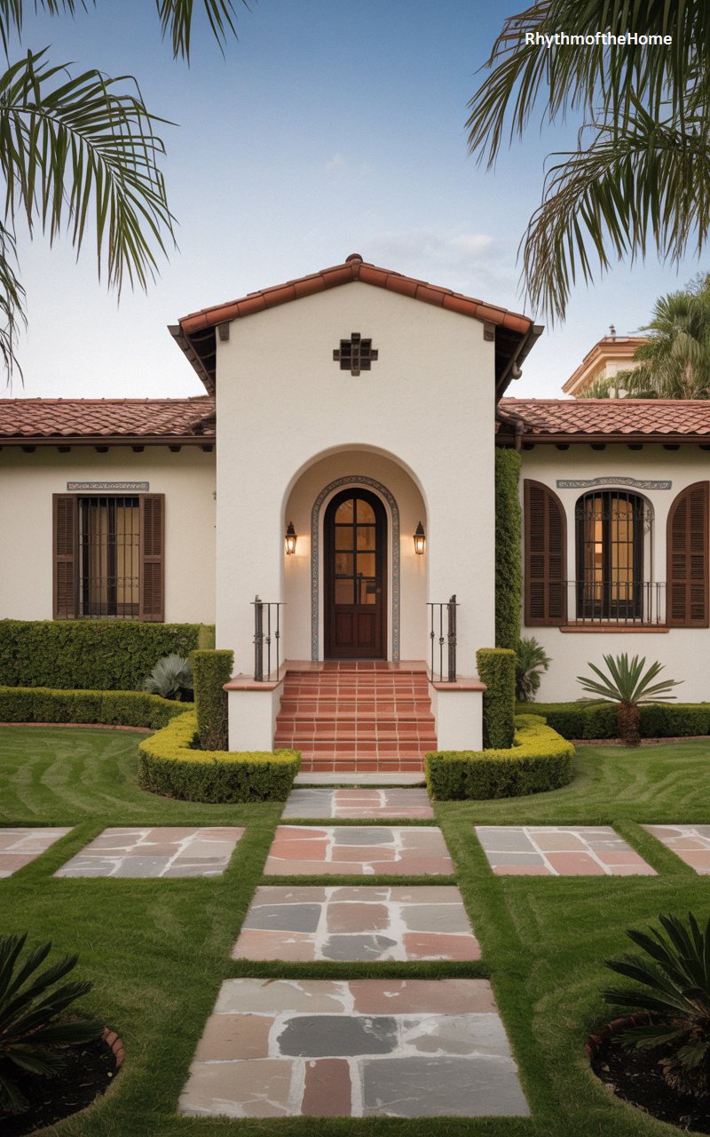 Formal Symmetry and Lush Lawns at a Spanish Colonial Home